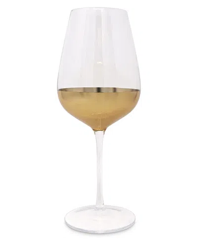 Vivience Set Of 6 Water Glasses With Bottom Detail In Transparent