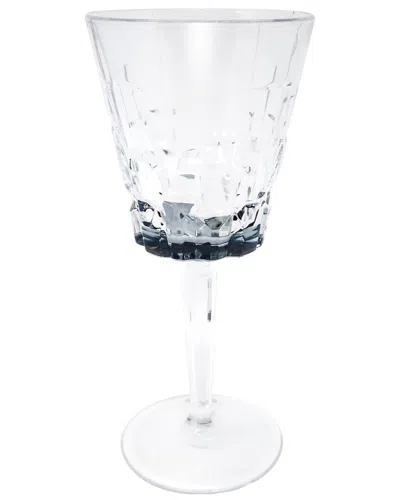 Vivience Set Of 6 Water Glasses With Bottom Shade In Transparent