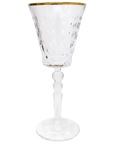 Vivience Set Of 6 Water Glasses With Rim In Transparent