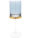 Vivience Set Of 6 Water Glasses With Ring & Stem