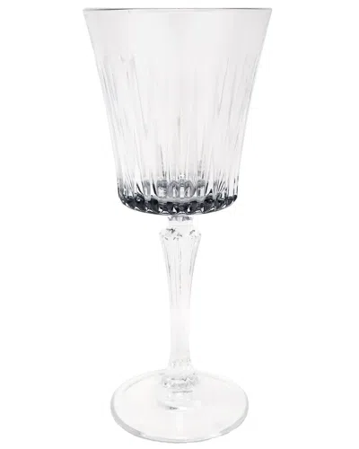 Vivience Set Of 6 Water Glasses With Smoked Bottom In Transparent