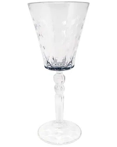 Vivience Set Of 6 Water Glasses With Smoked Luster Bottom In Transparent