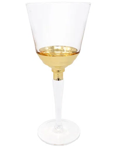 Vivience Set Of 6 Wine Glasses In White