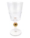 Vivience Set Of 6 Wine Glasses With Ball On Stem