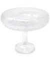 Vivience Simple Footed Bowl With Cracked Design