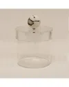 Vivience Small Acrylic Canister With Ball Knob In Transparent