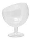 Vivience Small Slant Bowl With Cracked Design In Transparent
