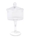 Vivience Small Stemmed Cookie Jar In Transparent