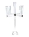 Vivience Square Crystal Candelabra In Transparent