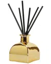 Vivience Square Gold Reed Diffuser - In Iris & Rosein In Gold