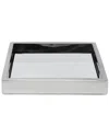 Vivience Square Mirror Tray In Gray