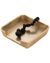 Vivience Square Napkin Holder In Gold