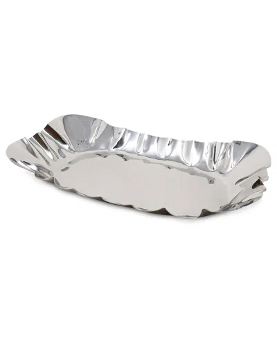 VIVIENCE VIVIENCE STAINLESS STEEL HAMMERED SERVING TRAY