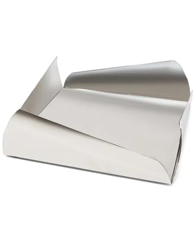 Vivience Stainless Steel Square Tray In Silver