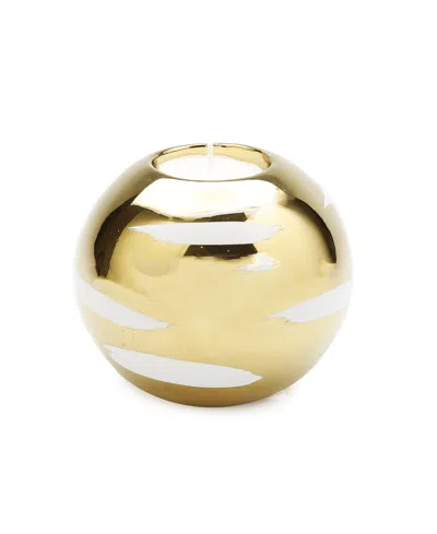 Vivience Tea Light Holder With Block Design In Multi