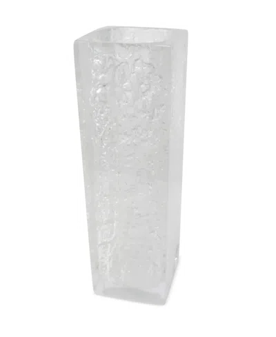 Vivience Textured Design Acrylic Vase In Clear