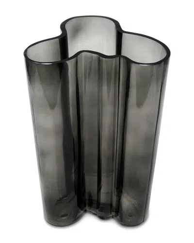 Vivience Tinted Curved Vase In Black