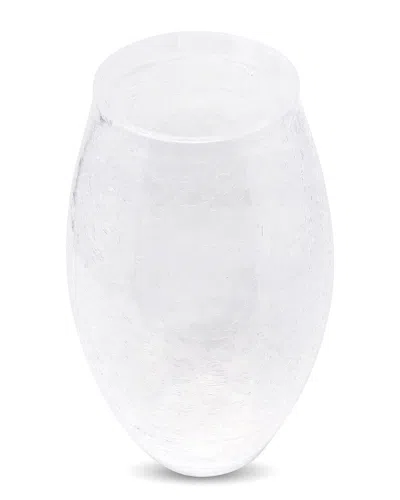 Vivience Vase With Cracked Design In White