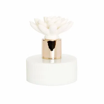 Vivience White Bottle Diffuser With White Flower, "english Pear And Freesia"