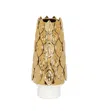 Vivience White Porcelain Vase Gold Design