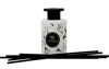 Vivience White Reed Diffuser With Blake Spotted Design, "zen Tea" Scent