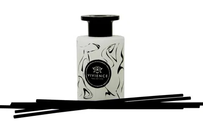 Vivience White Reed Diffuser With Blake Spotted Design, "zen Tea" Scent