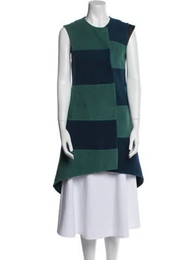 Pre-owned Vivienne Hu Colorblock Pattern Coat In Multi