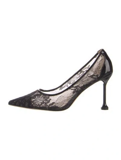 Pre-owned Vivienne Hu Lace Lace Pattern Pumps In Blue