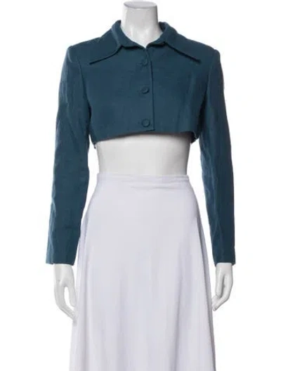 Pre-owned Vivienne Hu Linen Bolero In Blue