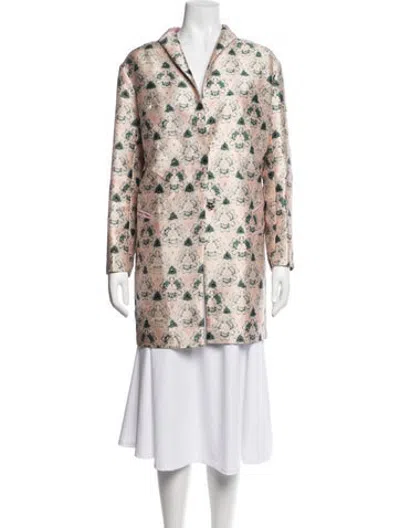 Pre-owned Vivienne Hu Patterned Coat In Neutrals