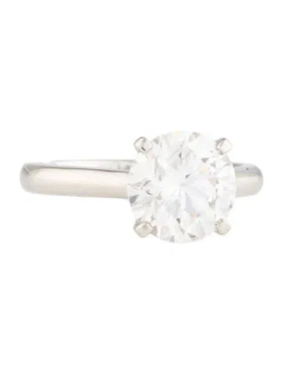 Pre-owned Vivienne Hu Platinum 3.53ct Lab-grown Diamond Engagement Ring In Multi