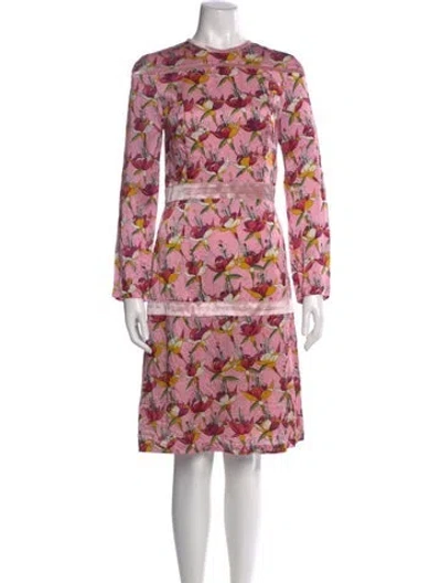 Pre-owned Vivienne Hu Silk Knee-length Dress In Pink