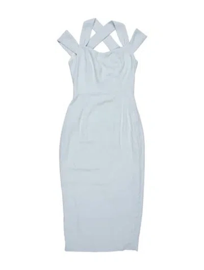 Pre-owned Vivienne Hu V-neck Long Dress In Blue