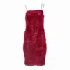 Vivienne Pash Women's Fringe Slip Dress - Red In Red