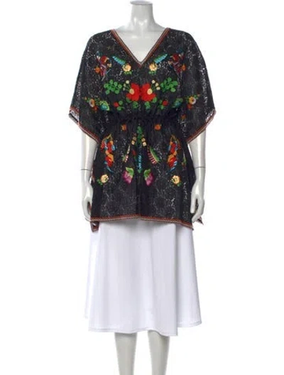 Pre-owned Vivienne Tam 2010's Lace Top W/ Tags In Black