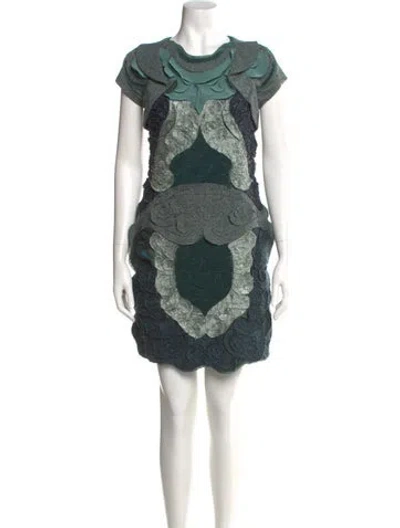 Pre-owned Vivienne Tam 2010's Mini Dress In Multi