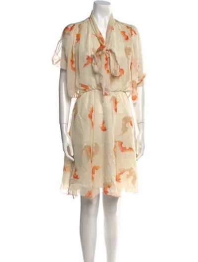 Pre-owned Vivienne Tam 2012 Mini Dress In White