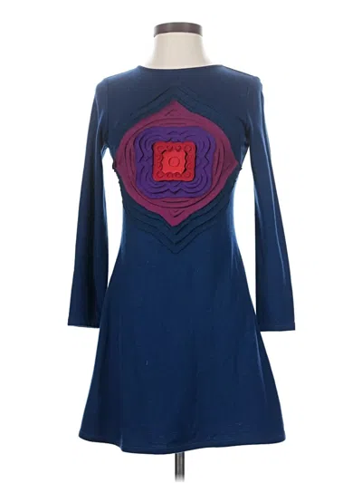 Pre-owned Vivienne Tam Casual Dress In Blue
