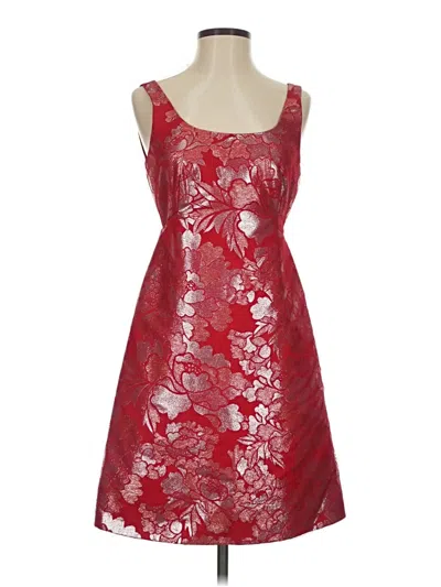 Pre-owned Vivienne Tam Cocktail Dress In Burgundy