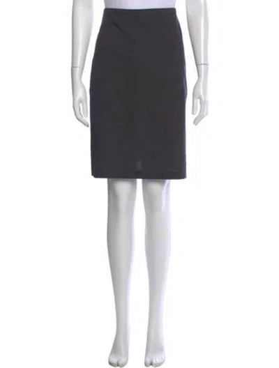 Pre-owned Vivienne Tam Embroidered Accent Knee-length Skirt In Black
