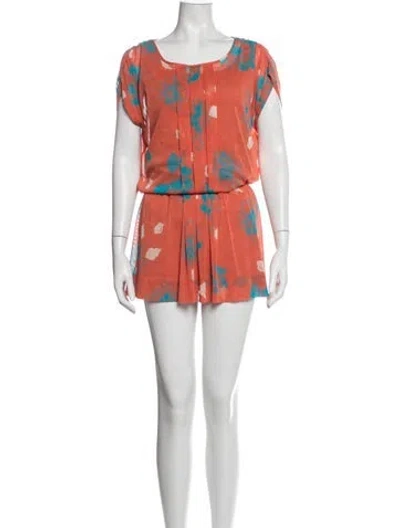 Pre-owned Vivienne Tam Floral Print Mini Dress In Multicolor
