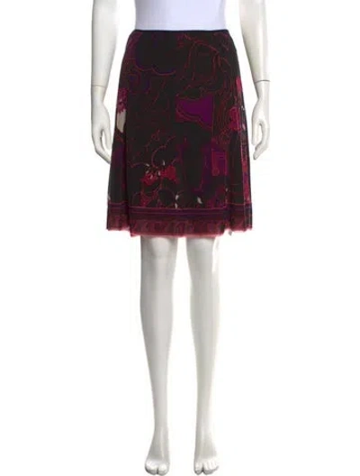 Pre-owned Vivienne Tam Graphic Print Mini Skirt In Black