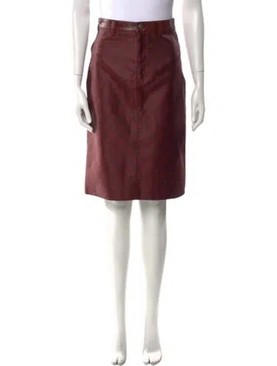 Pre-owned Vivienne Tam Knee-length Skirt In Red