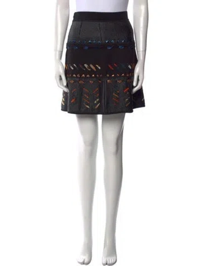 Pre-owned Vivienne Tam Late 2000's - Early 2010's Mini Skirt In Black