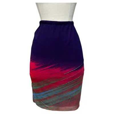 Pre-owned Vivienne Tam Mesh Skirt, Circa 1990s In Black