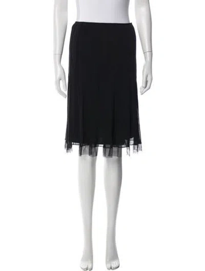 Pre-owned Vivienne Tam Midi Length Skirt W/ Tags In Black