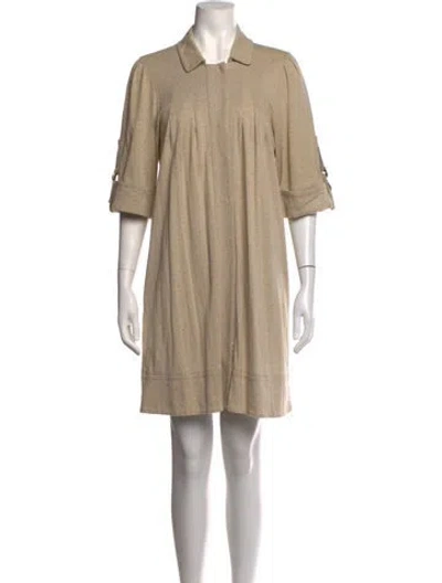 Pre-owned Vivienne Tam Mini Dress In Brown