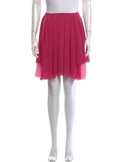 Pre-owned Vivienne Tam Mini Skirt In Pink