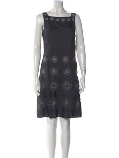 Pre-owned Vivienne Tam Nylon Knee-length Dress In Gray