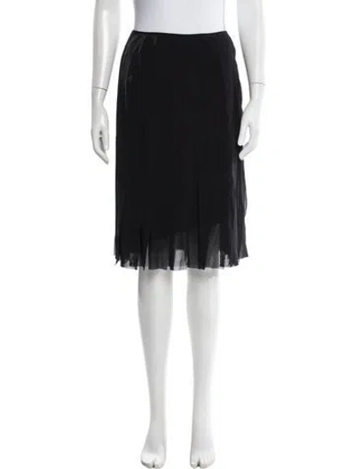 Pre-owned Vivienne Tam Nylon Knee-length Skirt In Black
